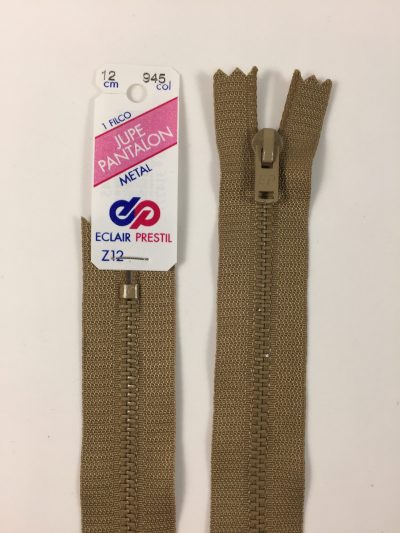 Fermeture Z12 col 945 Beige moyen 12 à 20 cm