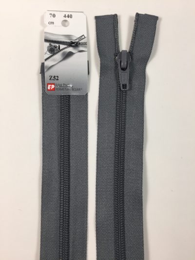 Fermeture Z52 col 440 Gris foncé 45 à 70 cm