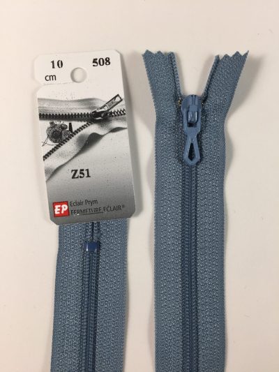 Fermeture Z51 col 508 Bleu ciel 10 à 20 cm