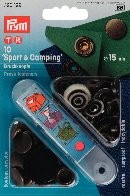 Boutons pressions "Sport&Camping" 15mm laiton antique