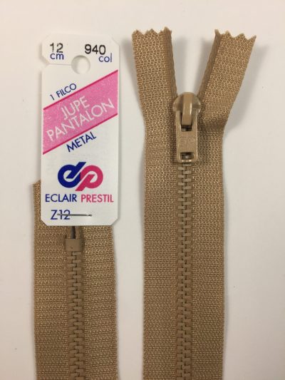 Fermeture Z12 col 940 Beige antilope 12 à 20 cm