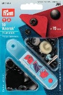 Boutons pressions "Anorak" 15mm bruni