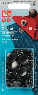 Boutons pressions "Anorak" recharge 15mm bruni