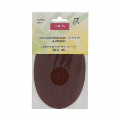 Renfort coude GM à coudre brun x 2