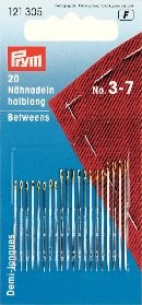 Aiguille à coudre demi-longue n°3-7 assorties