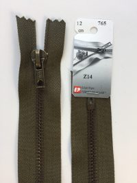 Fermeture Z14 col 765 Kaki foncé 12 à 20 cm