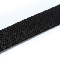Ruban élastique fort noir 50 mm - Prix au mètre