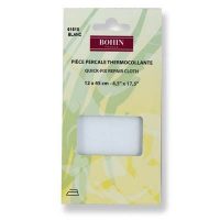 Pièce percale thermocollante blanc 12 x 45 cm