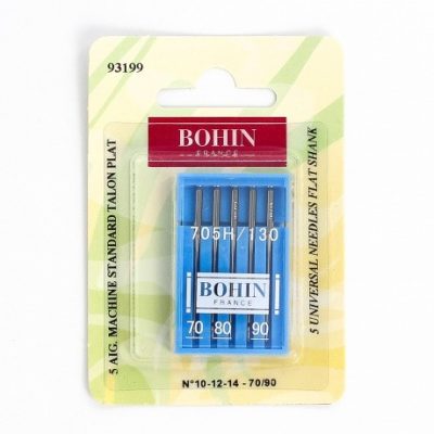 Lot De 4 Étuis Aiguilles à Coudre Variées N°80/90/100/110 - 20 Aiguilles Système 130/705H Pour Machines à Coudre