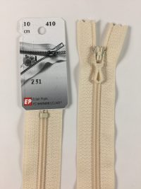 Fermeture Z51 col 410 Blanc cassé 45 à 60 cm