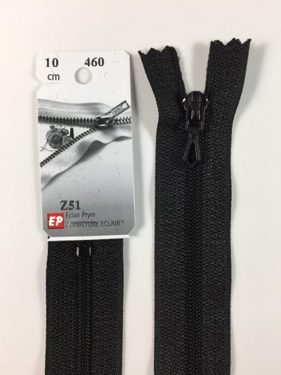 Fermeture Z51 col 460 Noire 45 à 60 cm