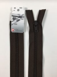 Fermeture Z52 col 990 Brou de noix 75 à 95 cm