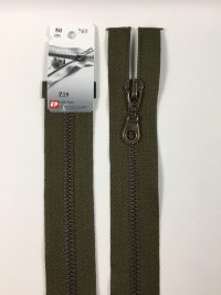 Fermeture Z19 col 765 Kaki foncé 75 à 85 cm