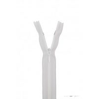 Fermeture Z41 col 400 Blanc 40 cm