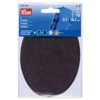 Renfort coude thermocollant ou à coudre 9.5 x 14.5 cm gris x2